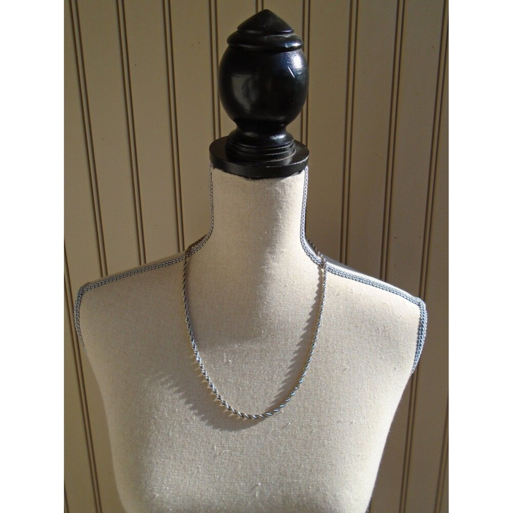 24" Sterling Silver Rope Chain 925